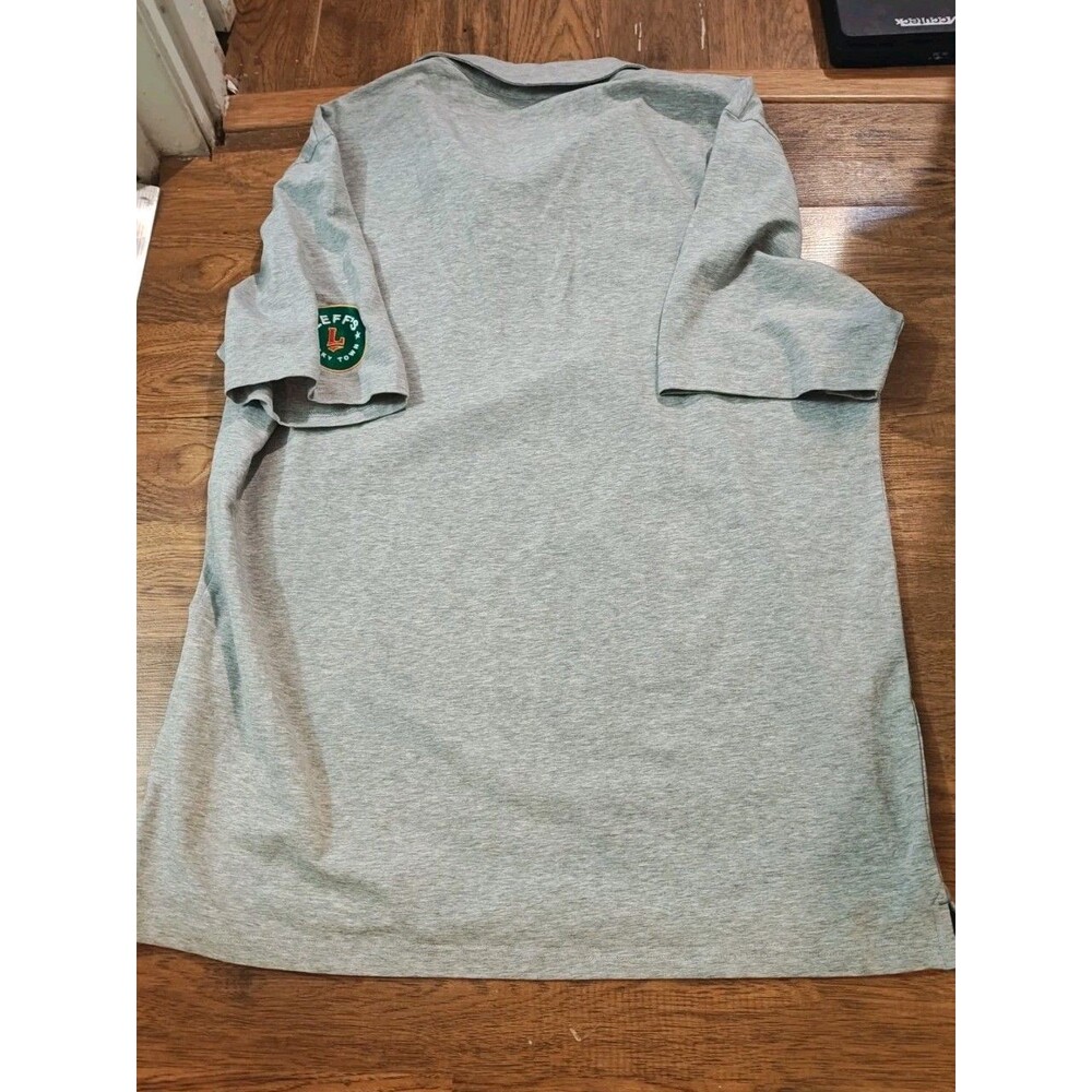 NWT Johnnie-O Short Sleeve Golf Polo Shirt Mens Large Heather Gray Casual - Picture 7 of 7